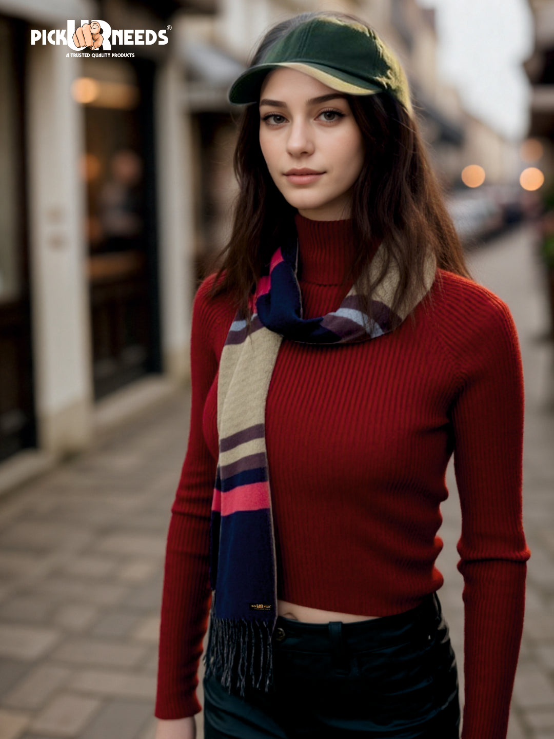 Pick Ur Needs Pure Cashmere Womens Winter Stylish Muffler Warm, Soft and Trendy Scarves for Cold W